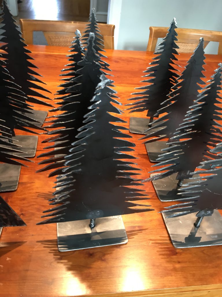 Industrial Style Plasma Cut Steel Christmas Tree - Steve Gannon Handmade