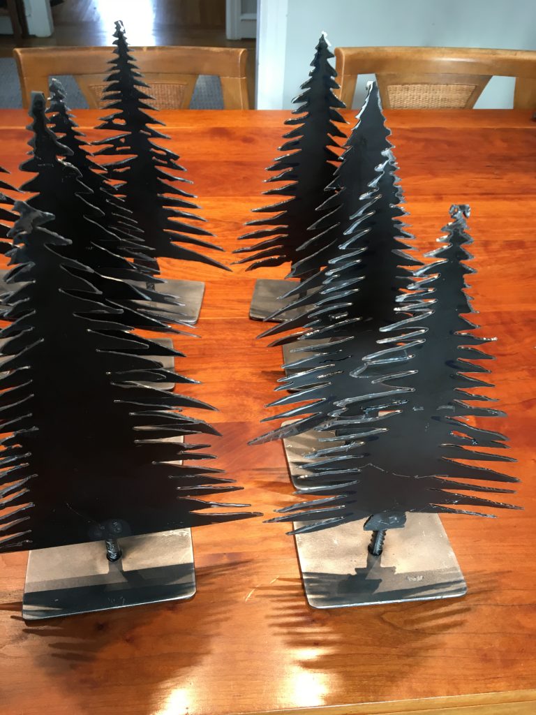 Industrial Style Plasma Cut Steel Christmas Tree - Steve Gannon Handmade